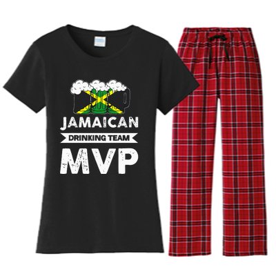 Jamaican Drinking Team Mvp Jamaica Women's Flannel Pajama Set