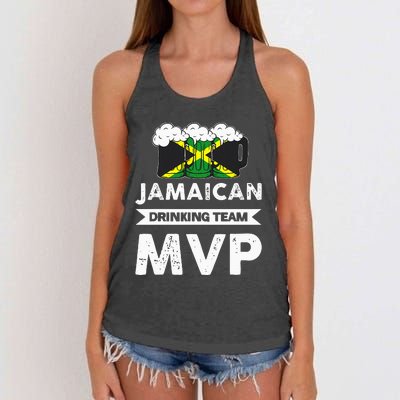 Jamaican Drinking Team Mvp Jamaica Women's Knotted Racerback Tank