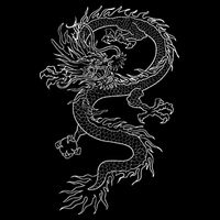 Japan Dragon Tattoo Drawing Traditional Japanese Button