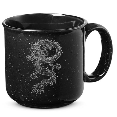Japan Dragon Tattoo Drawing Traditional Japanese 15oz Campfire Ceramic Mug