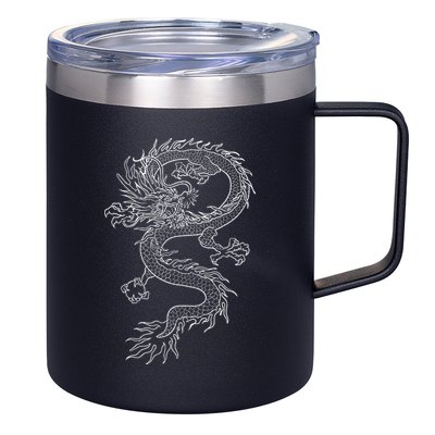Japan Dragon Tattoo Drawing Traditional Japanese 12oz Stainless Steel Coffee Mug