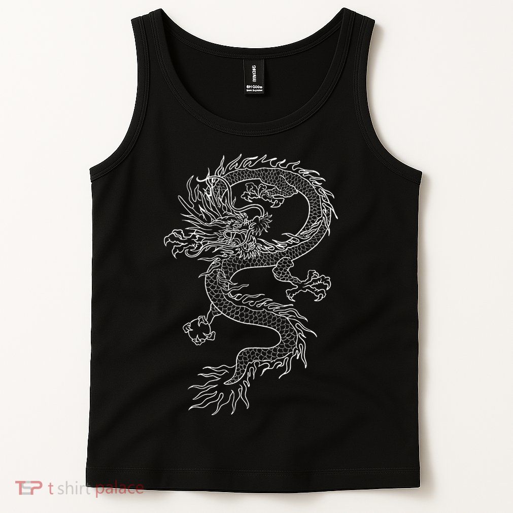 Japan Dragon Tattoo Drawing Traditional Japanese Tank Top