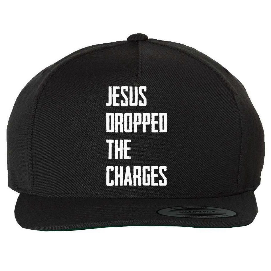 Jesus Dropped The Charges Wool Snapback Cap