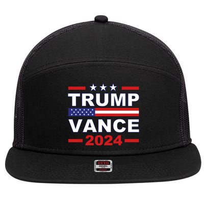 Jason Draughn Trump Vance 2024 7 Panel Mesh Trucker Snapback Hat