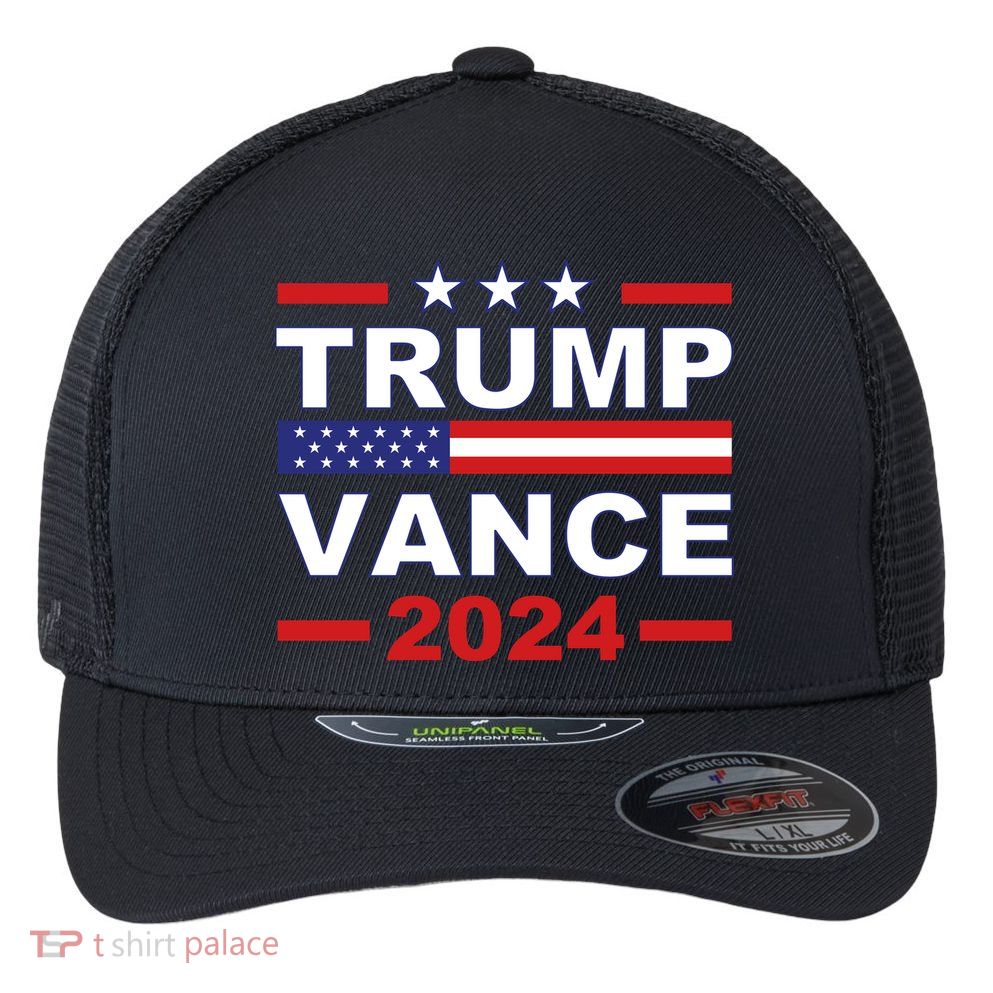 Jason Draughn Trump Vance 2024 Flexfit Unipanel Trucker Cap