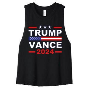 Jason Draughn Trump Vance 2024 Women's Racerback Cropped Tank