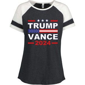 Jason Draughn Trump Vance 2024 Enza Ladies Jersey Colorblock Tee