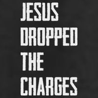 Jesus Dropped The Charges Adult Drive Performance Visor