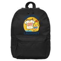 Jesus Did The Laundry Washed White By Grace Funny Christian 16 in Basic Backpack