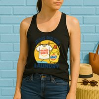 Jesus Did The Laundry Washed White By Grace Funny Christian Womens Tank Top
