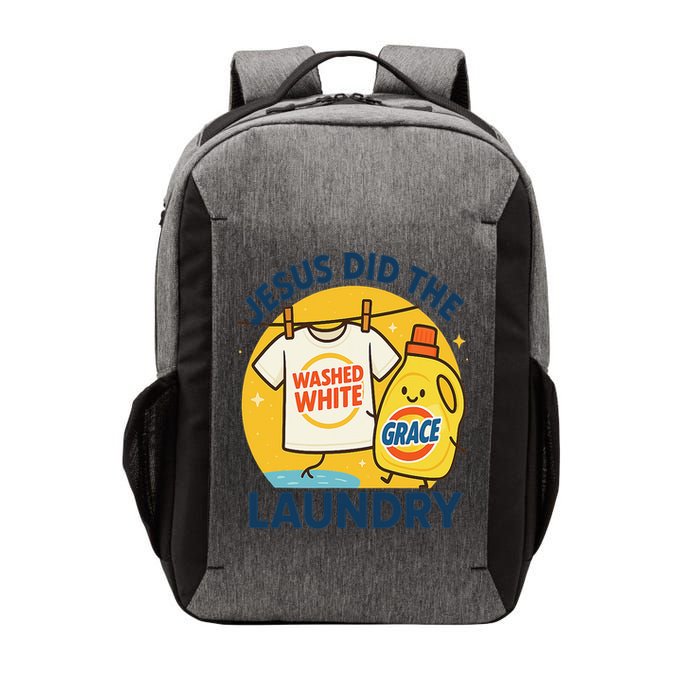 Jesus Did The Laundry Washed White By Grace Funny Christian Vector Backpack