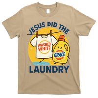 Jesus Did The Laundry Washed White By Grace Funny Christian T-Shirt
