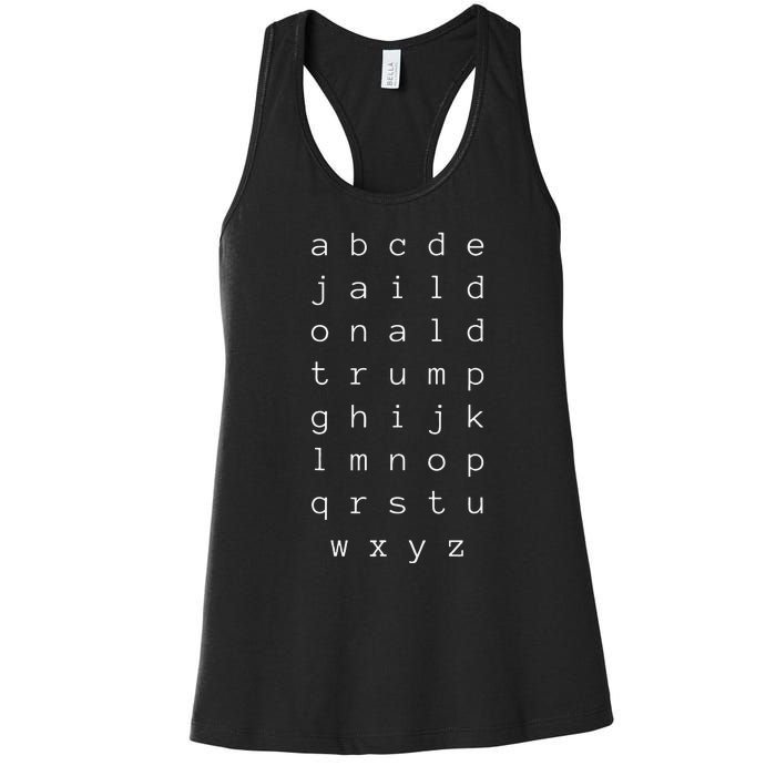 Jail Donald Trump Anti Trump Not My President Women's Racerback Tank