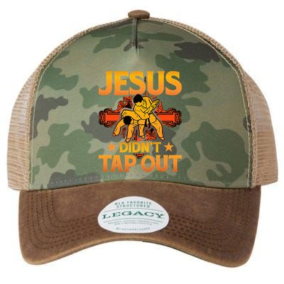Jesus DidnT Tap Out Brazilian Jiujitsu Bjj Grappling Legacy Tie Dye Trucker Hat