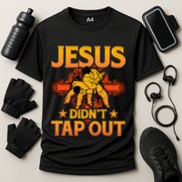 Jesus DidnT Tap Out Brazilian Jiujitsu Bjj Grappling Cooling Performance Crew T-Shirt
