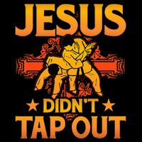 Jesus DidnT Tap Out Brazilian Jiujitsu Bjj Grappling Cooling Performance Crew T-Shirt