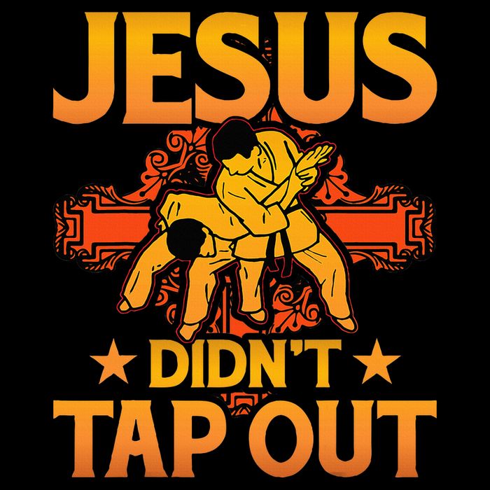 Jesus DidnT Tap Out Brazilian Jiujitsu Bjj Grappling Cooling Performance Crew T-Shirt