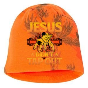 Jesus DidnT Tap Out Brazilian Jiujitsu Bjj Grappling Kati - Camo Knit Beanie