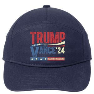 J D Vance For President Cool Gift 7-Panel Snapback Hat