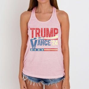 J D Vance For President Cool Gift Women's Knotted Racerback Tank