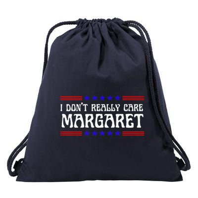 J D Vance Meme I Don’T Really Care Margaret Drawstring Bag