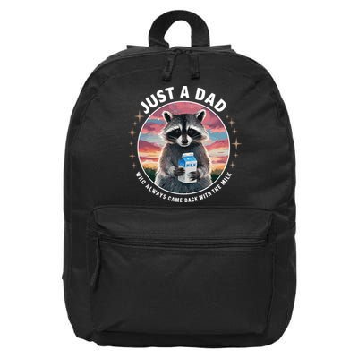 Just Dad Who Always Came Back With Milk 16 in Basic Backpack