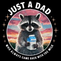 Just Dad Who Always Came Back With Milk Cooling Performance Long Sleeve Crew