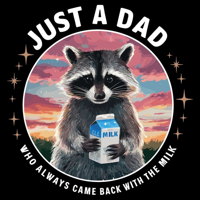 Just Dad Who Always Came Back With Milk Cooling Performance Long Sleeve Crew