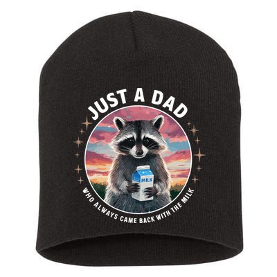 Just Dad Who Always Came Back With Milk Short Acrylic Beanie