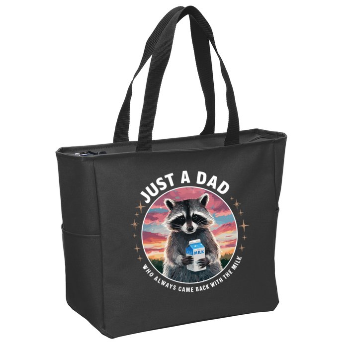 Just Dad Who Always Came Back With Milk Zip Tote Bag