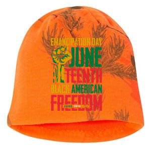 Juneteenth Design Wo Juneteenths For Freedom Kati - Camo Knit Beanie