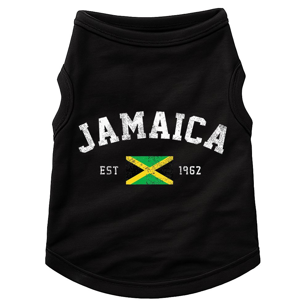 Jamaica Est. 1962 Jamaican Flag Independence Day Doggie Tank
