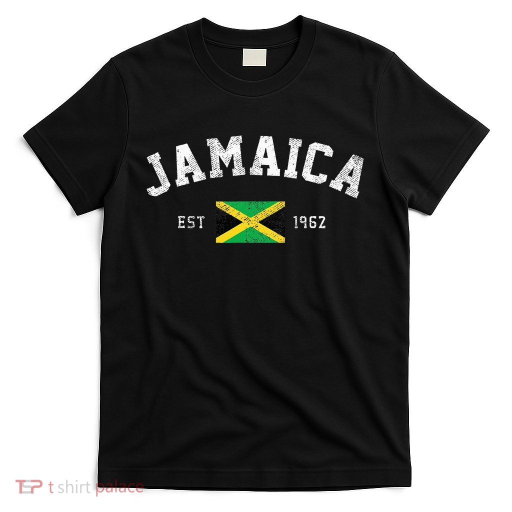 Jamaica Est. 1962 Jamaican Flag Independence Day T-Shirt