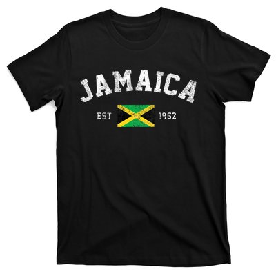 Jamaica Est. 1962 Jamaican Flag Independence Day T-Shirt