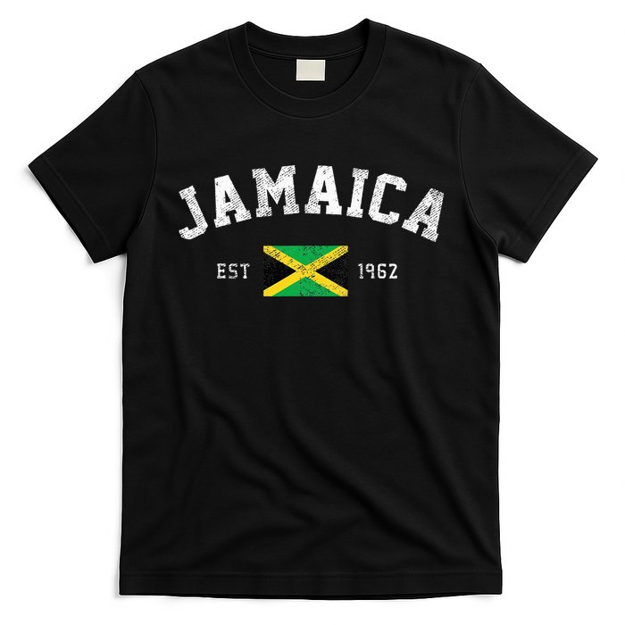 Jamaica Est. 1962 Jamaican Flag Independence Day T-Shirt