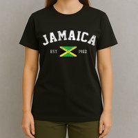 Jamaica Est. 1962 Jamaican Flag Independence Day T-Shirt
