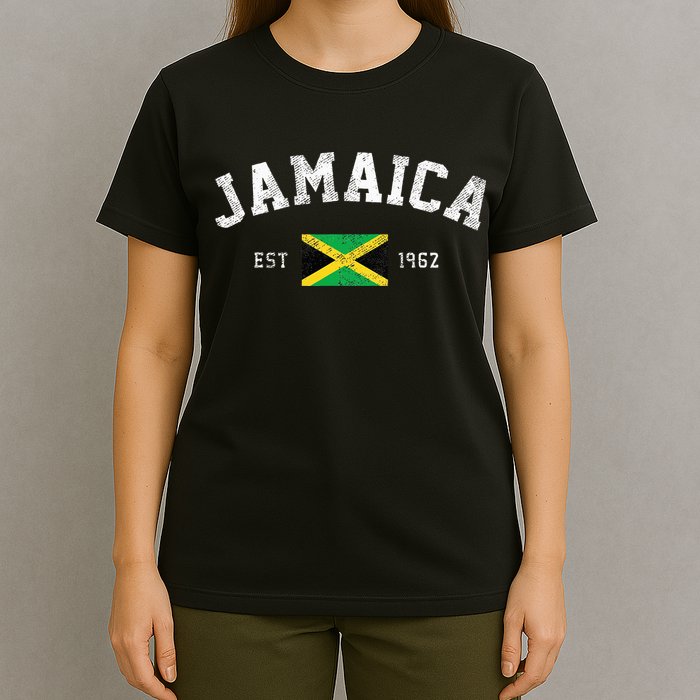 Jamaica Est. 1962 Jamaican Flag Independence Day T-Shirt