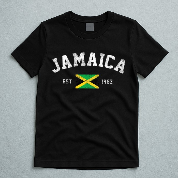Jamaica Est. 1962 Jamaican Flag Independence Day T-Shirt