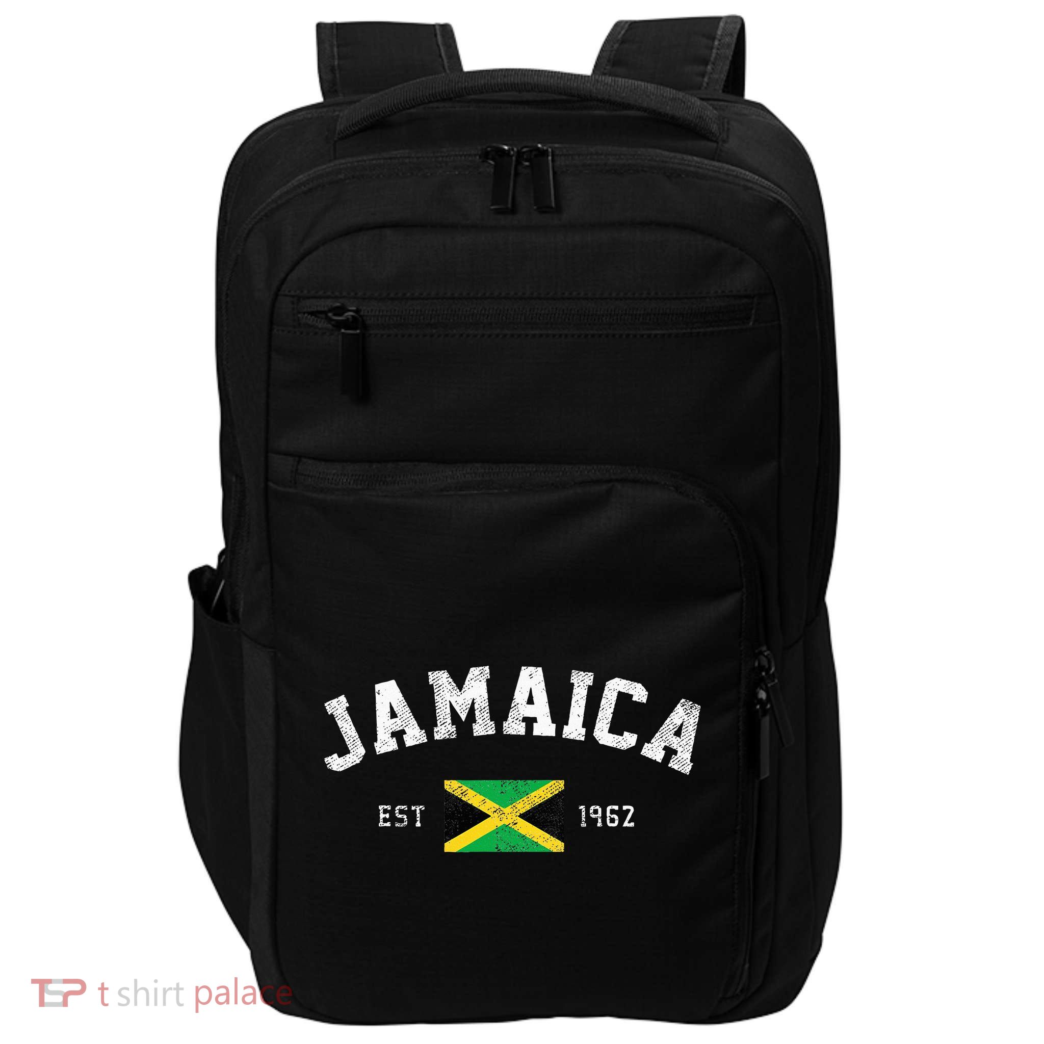 Jamaica Est. 1962 Jamaican Flag Independence Day Impact Tech Backpack