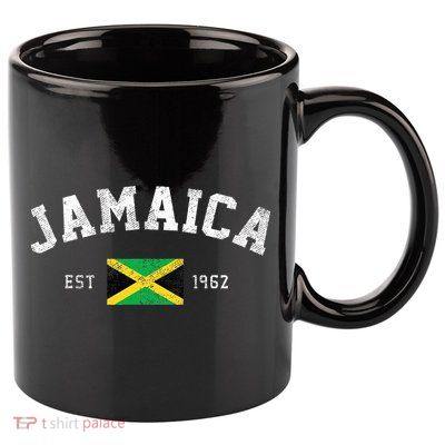 Jamaica Est. 1962 Jamaican Flag Independence Day 11oz C Handle Ceramic Mug