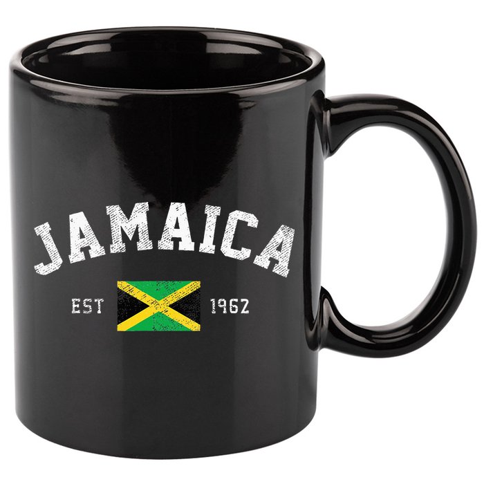 Jamaica Est. 1962 Jamaican Flag Independence Day 11oz C Handle Ceramic Mug