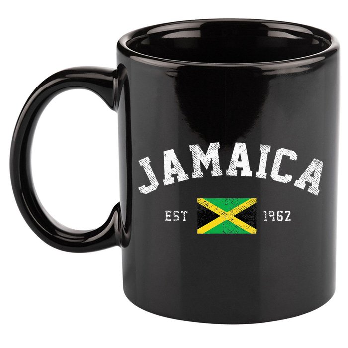 Jamaica Est. 1962 Jamaican Flag Independence Day 11oz C Handle Ceramic Mug