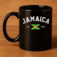 Jamaica Est. 1962 Jamaican Flag Independence Day 11oz C Handle Ceramic Mug
