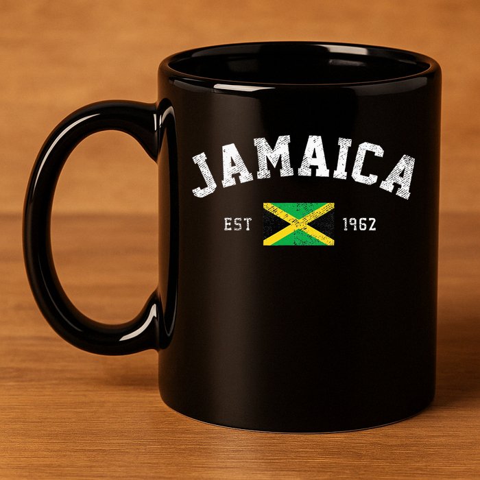 Jamaica Est. 1962 Jamaican Flag Independence Day 11oz C Handle Ceramic Mug