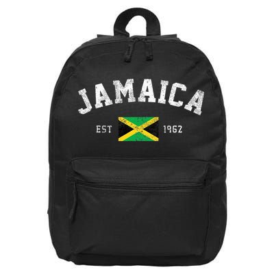Jamaica Est. 1962 Jamaican Flag Independence Day 16 in Basic Backpack