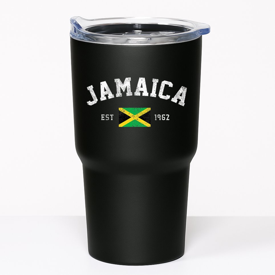 Jamaica Est. 1962 Jamaican Flag Independence Day Tumbler