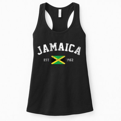 Jamaica Est. 1962 Jamaican Flag Independence Day Womens Tank Top