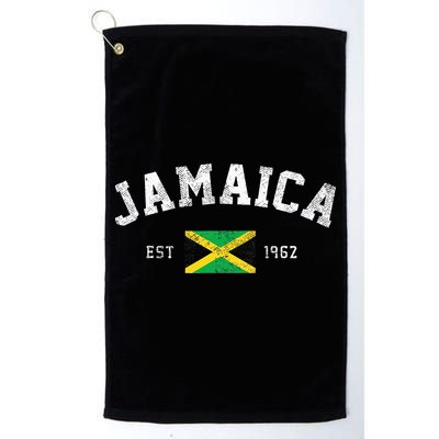 Jamaica Est. 1962 Jamaican Flag Independence Day Golf Towel