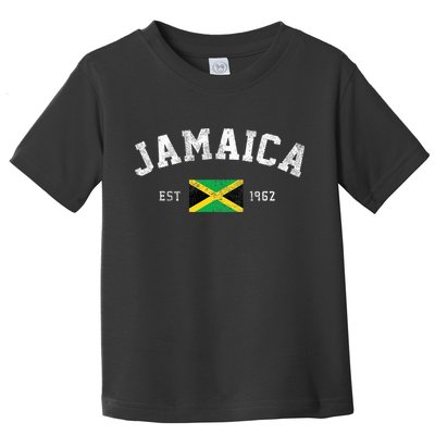 Jamaica Est. 1962 Jamaican Flag Independence Day Toddler T-Shirt