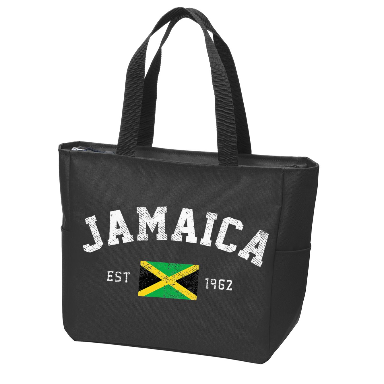 Jamaica Est. 1962 Jamaican Flag Independence Day Zip Tote Bag